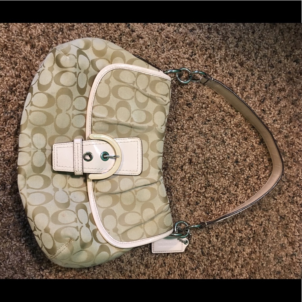 Coach Monogram Saddle Bag